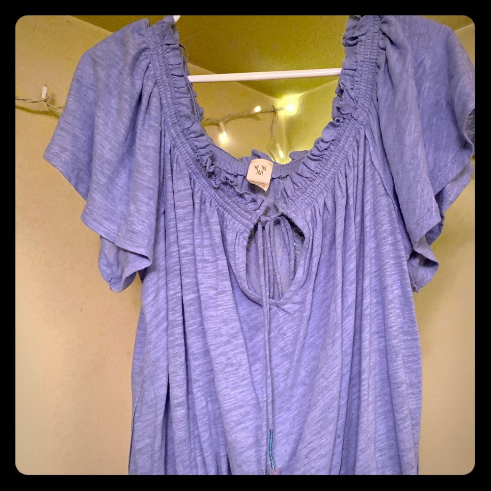 Free People • Blue Top • Large